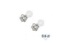 【京セラ】クレサンベール〈天然ダイヤモンド〉セラミックピアス【合計0.6ct/スタッド/PT900/セラミック/WEPD1113】