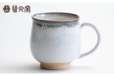 【晋六窯】白萩海鼠釉薬マグカップ