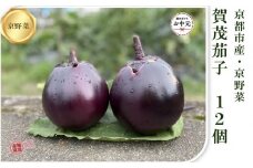 【注文後1～2週間後にてお届け】京ブランド野菜・賀茂茄子（かもなす）12個 約3kg