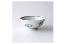 【たち吉】鳥獣戯画 飯茶碗 染付