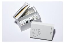 【堤淺吉漆店】天然漆と純金粉を使った本格金継ぎ体験キット 「金継ぎコフレ」（動画解説付）（手袋サイズＬ）