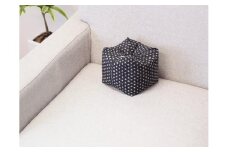 【 洛中高岡屋 】使い方がいろいろな寛ぎのアイテム さいころ枕（あられ黒）