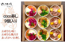 【花梓侘】coco寿し（9個入り）