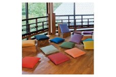 【工夫庵】色あそび 座布団 山吹（2枚セット）（YM）