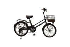 《9月末までの限定寄付額》完成品でお届け！シティサイクル シマノ 外装6段変速 20インチ オートライト SHIMANO 自転車 ファインバイク カフェミニ  FINEBIKES 《8月下旬頃発送》［京都 自転車 シティサイクル 人気 おすすめ スポーツ アウトドア ツーリング ブランド メーカー］CAFE-FBCM206R【マットブラック(MK)】
