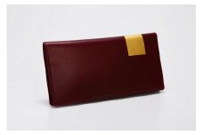【金箔押　山村】Byobu 長財布（緋色）