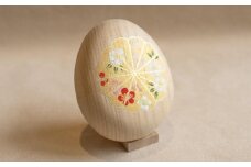 【箱藤商店】桐製たまご箱（菊文様）〈京都日本画絵師絵付け〉
