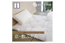 【鈴茂】二重ガーゼでできた 京・敷ふとん