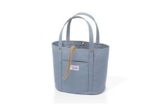 【一澤信三郎帆布】綿帆布製手さげかばん  No.168(中)／青ねず