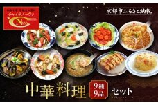 【チャイナノーヴァ】中華料理９種９品セット［ 京都 本格中華 台湾出身シェフ 人気 おすすめ 中華 中華料理 点心 お惣菜 簡単 時短 お取り寄せ 通販 送料無料 ふるさと納税 ］