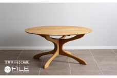 【FILE FURNITURE WORKS】ラウンドダイニングテーブル＜DT-5 幸せの木＞［ 京都 家具 インテリア テーブル おしゃれ 人気 おすすめ 国産 職人 一点もの オーダー 東京 田園調布 ショールーム 通販 送料無料 ふるさと納税  ］