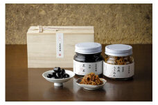 【三味洪庵】但馬牛 牛肉ちりめん(140g) 丹波黒豆ワイン煮(150g) セット(桐箱）