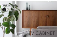 【FILE FURNITURE WORKS】キャビネット（TV CABINET）［ 京都 家具 インテリア テレビ 棚  おしゃれ 人気 おすすめ 国産 職人 一点もの オーダー 東京 田園調布 ショールーム 通販 送料無料 ふるさと納税  ］