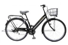 《9月末までの限定寄付額》完成品でお届け！ シティサイクル 27.5インチ 通勤 通学 オートライト シマノ製外装６段変速 《8月下旬頃発送》［京都 自転車 シティサイクル 人気 おすすめ スポーツ アウトドア ツーリング ブランド メーカー］FAT-FBFT2756【マットブラック(K41T)】