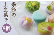 【鍵長】季節の上生菓子 8個入り