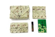 【龍村美術織物】早雲寺（銀）茶道具5点セット（古帛紗など）