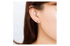 【高島屋選定品】＜京セラ＞クレサンベール＜ルビー／ダイヤモンド ＞PT900 ピアス カジュアル 7月誕生石 ［ 京都 宝石 ジュエリー 人気 おすすめ 高級  特別 おしゃれ ファッション ブランド ダイヤ  ルビー ］