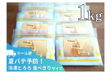【芋家なか吉】丹波山の芋すりおろし 冷凍 とろろ１kg (10パック) ［ 京都 芋 いも イモ 便利 小分け 新鮮 人気 おすすめ お取り寄せ 通販 ふるさと納税 ］
