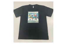 【京都市交通局】“地下鉄に乗るっ”10周年記念デザインＴシャツ（ブラック／Ｍサイズ）