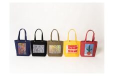 【京都館発・限定企画かばん】一澤信三郎×へラルボニーコラボ 縦型トートバッグ（全5種）【カラー：黒】