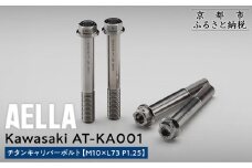 【AELLA】Kawasaki｜チタンキャリパーボルト AT-KA001 【M10×L73 P1.25】［ 京都 バイク カスタム パーツ 人気 おすすめ ツーリング ライダー バイカー メーカー ギア カワサキ お取り寄せ 通販 ふるさと納税 ］