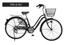 《9月末までの限定寄付額》完成品でお届け！26インチ 自転車 SHIMANOパーツ シャトル シマノ 外装6段変速 シティサイクル LEDオートライト 変速付きおしゃれ オリジナル《8月下旬頃発送》［京都 自転車 シティサイクル 人気 おすすめ スポーツ アウトドア ツーリング ブランド メーカー お取り寄せ 通販 送料無料 ふるさと納税］SHUTTLE-FBSH266OL【ブラック（BK）】