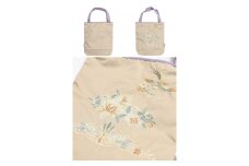 【シノワズリーモダン京都】花鳥オーガンジーカットワーク刺繍 防水・撥水トートバッグ モカ［ 京都 日傘 ブランド 防水 撥水 トート 濡れた傘を入れてもOK カットワーク刺繍 おしゃれ 人気 おすすめ レディス 女性用 ギフト プレゼント お取り寄せ 通販 送料無料 ふるさと納税 ］