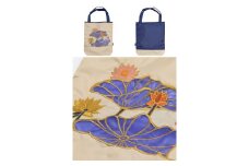 【シノワズリーモダン京都】Ki-yan キーヤンカットワーク刺繍 防水・撥水トートバッグ 蓮花・モカ［ 京都 日傘 ブランド 防水 撥水 トート 濡れた傘を入れてもOK カットワーク刺繍 おしゃれ 人気 おすすめ レディス 女性用 ギフト プレゼント お取り寄せ 通販 送料無料 ふるさと納税 ］