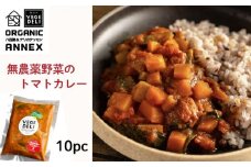 【Organic Vege Annex】無農薬野菜のトマトカレー冷凍10パックセット［ 京都 上賀茂 八百屋 オーガニック ヴィーガン vegan 野菜  こだわりのお惣菜 おいしい 人気 おすすめ アネックス べジ お取り寄せ 通販 送料無料 ふるさと納税 ］