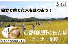 《京都嵯峨野》田んぼオーナー制度【アドプランツコーポレーション】［ 京都 米 収穫 稲刈り体験 田植え 体験 人気 おすすめ 嵯峨野 有機栽培 ふるさと納税 ］