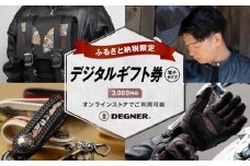 【デグナー】ふるさと納税限定 後から選べる！ デジタルギフト券 3,000円分［ 京都 バイク 革製品 ブランド 電子チケット 券 人気 おすすめ ギフト券 チケット 革 レザー ツーリング ライダー バイカー バイクギア メーカー ギア パーツ 送料無料 ふるさと納税 ］