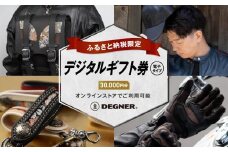【デグナー】ふるさと納税限定 後から選べる！ デジタルギフト券 30,000円分(バイク バイクギア バイク用品 バイクグッズ)［ 京都 バイクギア ブランド 電子チケット 割引クーポン 割引券 人気 おすすめ 革 レザー ツーリング ライダー バイカー バイク メーカー ギア パーツ 送料無料 ふるさと納税 ]