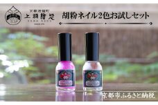 【上羽絵惣】胡粉ネイル2色お試しセット［ 京都 ネイル コスメ メイク 美容 雑貨 小物 人気 おすすめ 和 お取り寄せ 通販 送料無料 ふるさと納税 ］