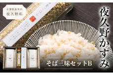 夜久野かすみ　そば三昧セットB  ふるさと納税 蕎麦 そば 小分け 備蓄 保存食 常温 人気 京都府 福知山市