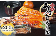 国産うなぎの蒲焼 約200g×2尾(特製ダレ付)  ふるさと納税 鰻 うなぎ 蒲焼 タレ 焼き 蒲焼 かばやき ウナギ 国産 土用の丑の日 京都府 福知山市　奥京都