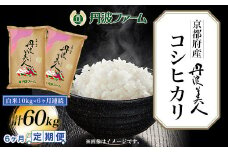 ＜令和６年産新米＞＜6ヶ月定期便＞京都府産コシヒカリ　丹波美人　白米10g×6ヶ月連続 計60kg  ふるさと納税 米 定期便 こめ 白米 コシヒカリ こしひかり 10kg 京都府 福知山市