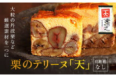 栗のテリーヌ「天」1本　(化粧箱なし)  ふるさと納税 人気  絶品  極上 スイーツ ケーキ テリーヌ  栗 くり お菓子 銘菓 おやつ 誕生日 お祝い ギフト 贈答品 インスタ ご褒美 おしゃれ お取り寄せ 洋菓子 京都福知山 京都府 福知山市 奥京都 ふるさと