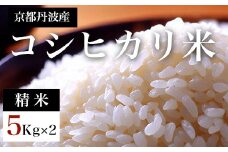 【先行予約】令和7年度産新米　京都丹波産　コシヒカリ米（精米）5kg×2   ふるさと納税 米  精米 コシヒカリ こしひかり 京都府 福知山市 京都 福知山 ふるさと 奥京都