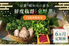 【6ヵ月定期便】鮮度抜群「京野菜」15品目詰合せ  ふるさと納税 京野菜 野菜 新鮮 15品目 詰合せ 定期便 6か月 京都府 福知山市