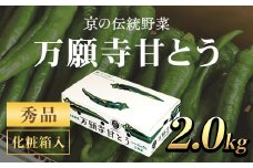 ＜2025年7月発送開始！＞京のブランド産品　万願寺甘とう　秀品 2kg  ふるさと納税 京野菜 旬の野菜 万願寺 甘とう とうがらし 大型 肉厚 甘い 京都府 福知山市