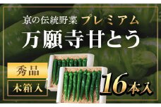 ＜2025年7月発送開始！＞プレミアム万願寺甘とう １６本入り 木箱入り / ふるさと納税 京野菜 旬の野菜 万願寺 甘とう とうがらし 大型 肉厚 甘い 京都府 福知山市 FCCS004