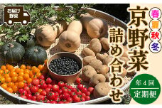 京野菜詰め合わせ お届け野菜定期便 ～春夏秋冬 年４回～ ／ ふるさと納税 京野菜 野菜 詰め合わせ 詰合せ つめあわせ 詰合 農薬不使用 産地直送 新鮮 新鮮野菜 旬の野菜 旬 京都府 福知山市 FCCN013