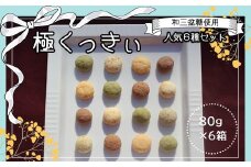 和三盆糖使用　極くっきぃ(クッキー) 人気6種セット / ふるさと納税 スイーツ お菓子 クッキー くっきー おやつ ほろほろ ほどける 発酵バター 和三盆糖 地産地消 人気 6種 詰め合わせ 詰合せ セット ご褒美 贈答用 贈答 ギフト プレゼント お取り寄せ 京都府 福知山市 FCBJ003
