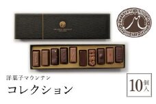 洋菓子マウンテン　コレクション / スイーツ 洋菓子 チョコレート ショコラ ショコラティエ ボンボンショコラ ガナッシュ プラリネ 一口サイズ 10個入 ギフト プレゼント 福知山市 京都府 FCEA002