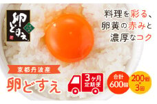 【3ヵ月定期便】＜京都丹波産＞『卵どすえ』1箱（200個）  ふるさと納税 卵 玉子 たまご 生卵 タマゴ 温泉卵 卵かけご飯 TKG 卵料理 お菓子づくり オムライス プリン 弁当 国産 京都 福知山 京都府 福知山市　奥京都 ふるさと