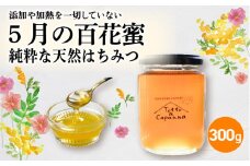 5月の百花蜜 300g  ハチミツ 蜂蜜 はちみつ ハニー honey 純粋はちみつ 国産 非加熱 無添加 百花蜜 甘い 京都府 福知山市 FCEI003