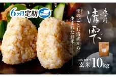 ＜令和7年9月末より発送予定！＞【６ヶ月定期便】京都夜久野産　清雫（せいな）　コシヒカリ＜玄米10kg×6回＞/  令和7年度産 先行 定期 10kg 5kg×2袋 収穫 6回 玄米 夜久野 京都 京都府 福知山 FCDB023