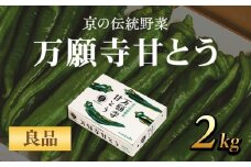京のブランド産品　万願寺甘とう　　良品 2kg【2025年発送分】 ふるさと納税 京野菜 旬の野菜 万願寺 甘とう とうがらし 不揃い 訳あり 肉厚 甘い 京都府 福知山市 FCCS007