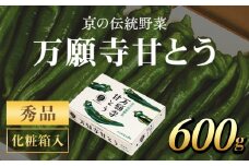 京のブランド産品　万願寺甘とう　　秀品 600g 【2025年発送分】 ふるさと納税 京野菜 旬の野菜 万願寺 甘とう とうがらし 大型 肉厚 甘い 京都府 福知山市 FCCS005