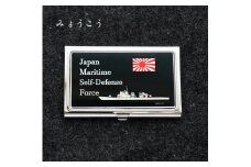 名刺ケース イージス艦 みょうこう175 黒 七宝かさね 京琥珀 手づくり 職人 民芸品 カードケース 螺鈿 名刺入れ 名刺 海上自衛隊 自衛艦 箱入り プレゼント ラッピング 贈り物 贈答 京都
